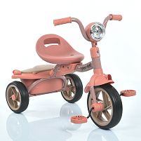 Велосипед дитячий триколісний Turbotrike MT 1037 Peach Fuzz (колеса переднє Ø8"/задні Ø6"/EVA, рама сталь, фара, музика, багажний кошик до 25 кг)