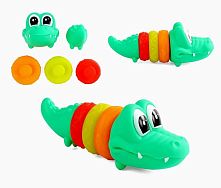 Пірамідка XQ 9934 A “Крокодил”, гумова, 5 елементів, в пакеті