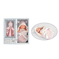 Пупс 215-2 висота 25 см, рухомі кінцівки, плед з капюшоном, в коробці