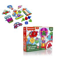 Конструктор Fisher-Price "Парк розваг для малят" VT2905-21 "Vladi Toys", 13 деталей, 4 болтика, 4 гайки