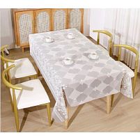 Скатертина-клейонка ПВХ Adajio сіра 1.37*20м Stenson MA-5640K