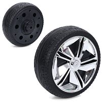 Колесо для дитячого електромобіля Bambi Racer M 6268-EVA-WHEEL (заднє та переднє однакові, Ø23,5 см, ↔8 см, EVA, адаптер під редуктор)