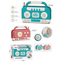 Магнітофон 688-83 підсвічування, звуки, на батарейках, барабани, пискавка, піаніно з режимами гри, тріскачка, пальчикові ігри, мелодії, звуки тва