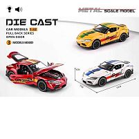 Машинка MG-22470 3 види, "Авто Експерт", металопластик, 1:32, світло, звук, інерція, відчиняються двері, капот, багажник, в коробці, ВИДАЄТЬСЯ