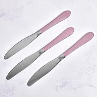 Ніж столовий SS "Pink mat" 3шт/наб Stenson R91609