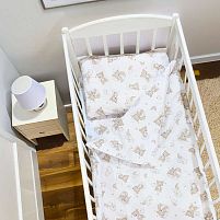 Постільний комплект "Ведмежатка" 95274 тканина БЯЗЬ GOLD LUX, розмір 110*90 см "Bimbo"