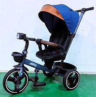 Велосипед 9155 / 307-05 BestTrike "Marco" поворотне сидіння, складне кермо, колеса з прогумованим PU, кошик, телескопічна ручка, фара музична