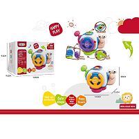 Бізіборд 99-21 2 види, “Равлик”, пальчикові ігри, 5 забавок, тріскачка, рухомі лементи, спінер, в коробці