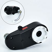 Рульовий редуктор для дитячого електромобіля в зборі з мотором Bambi Racer M 6108-ST GEAR (24V, 90W, 5000RPM, вісь: Ø10 мм, ↔17 см)