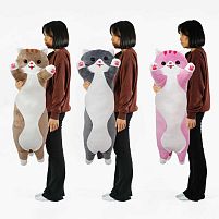 М`яка іграшка "Кіт Батон" К12661 довжина 110 см, у пакеті ВИДАЄТЬСЯ МІКС ВИДІВ