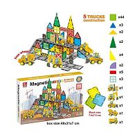Магнітний конструктор SQ 66003-1 70 деталей, 5 машинок, в коробці