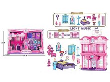 Ляльковий будиночок 6607 фігурки героїв, меблі, звук, підсвічування, в коробці