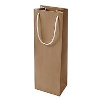 Пакет подарунковий крафт під пляшку "Brown" 12*36*9см Stenson GL-010B-BTL