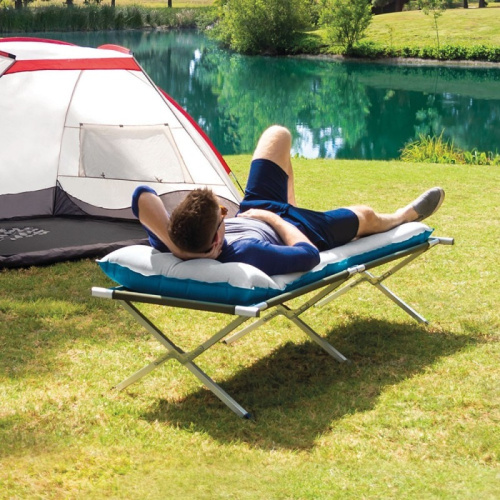 Надувний матрац Intex 67998 «Camping Mat» (20*72*189 см, 23 см з підголівником, одномісний, до 136 кг) фото 8