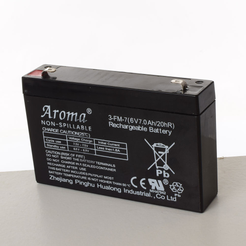 Акумулятор для дитячого електромобіля Aroma 6V7Ah-Battery (Pb/Ca, 6V, 7Ah/20Hr, 34*100*153 мм, Китай, 2022 рік)