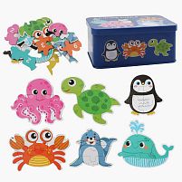 Пазли C 73878 дерев`яні, 6 пазлів, пронумеровані, в боксі