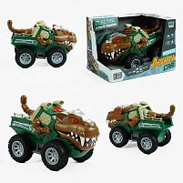 Машина музична SY 200-25 звуки, самостійно їздить, підсвічування, рухає хвостом і щелепою, в коробці