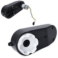 Рульовий редуктор для дитячого електромобіля в зборі з мотором Bambi Racer M 6204,6205,6206-ST-GEAR (24V, RPM6000, вісь: Ø12 мм, ↔17 см)