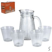 Набір графін/склянки 5пр/наб 1.3л/265мл Stenson R99450