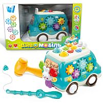 Диво-мобіль 16537 "WToys", ОЗВУЧУВАННЯ УКРАЇНСЬКОЮ МОВОЮ, підсвічування, пісні, казки, спінер, шестерні, ксилофон, ноти, гра на швидкість реакції
