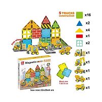 Магнітний конструктор SQ 66001-1 30 деталей, 5 машинок, в коробці