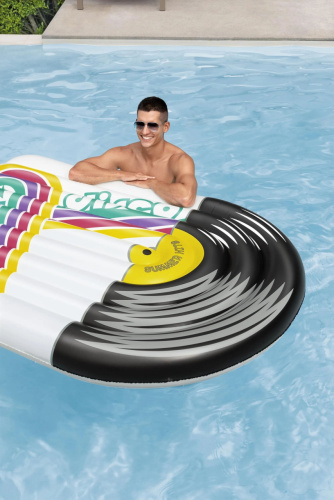 Матрас надувний для плавання BestWay 43837 «Disco» (145*196 см, вік 8+, до 100 кг) фото 6