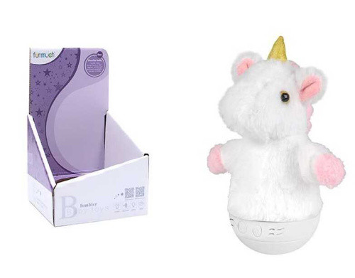 Дитячий нічник-неваляшка FM 999-8 "Єдиноріжка", підсвічування, звуки, колискові, в коробці