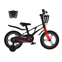 Велосипед дитячий двоколісний Profi MB 141059 black «Air Pro» (колеса Ø14"/гума, рама: магній, доп. колеса, кошик, гальмо ручне/ножне, 3-5 років)