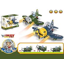 Літак 286-29 2 кольори, звук, підсвічування, колесо вільного ходу, в коробці