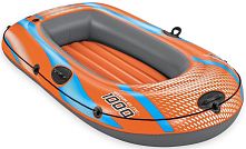 Човен надувний Bestway 61135 «Hydro Force Kondor Elite 1000 Raft» (96*162 см, гребний, одномісний, трикамерний, надувне дно, до 80 кг.)