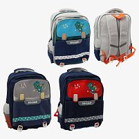 Рюкзак C 72912 3 види, розмір - 26х17х42 см, 2 відділення, розділювач, кишені, нагрудний ремінь, світловідбивні елементи, клапан, в пакеті, ВИДА