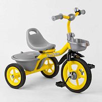Велосипед дитячий триколісний Best Trike BS-9603 (1) гумові колеса, переднє d = 10 '', заднє d = 8 '', дзвіночок, 2 кошики, в коробці