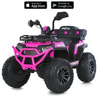 Електроквадроцикл дитячий Bambi Racer M 6132EBLR-8 (колеса: 15"/EVA, акк. 12V/10Ah, мотор: 4*35V/12V/18000W, до 7 км/г, до 30 кг)