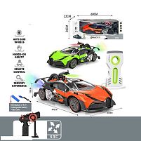 Машина на радіокеруванні 911-712 A 2 види, електромобіль, зарядна станція, відчиняються дверцята, парогенерація, підсвічування, акум. 7.4V, в коро