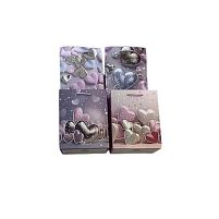 Пакет подарунковий паперовий M "Hearts" 26*32*10см Stenson R34557-M