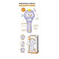 Мікрофон YK 7020 C “Сова”, вбудований акумулятор, USB Type-C, Bluetooth, підсвічування, музика, зміна гучності, зміна голосу, в коробці