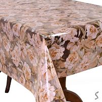 Скатертина-клейонка ПВХ силікон "France" 1.40*30м Stenson MA-5516