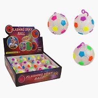 М`яч стрибун C 70421 ЦІНА ЗА 12 ШТУК В БЛОЦІ, пискавка, підсвічується, в коробці