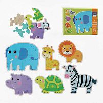 Пазли C 74309 дерев’яні, 33 елементи, в коробці, ВИДАЄТЬСЯ МІКС ВИДІВ