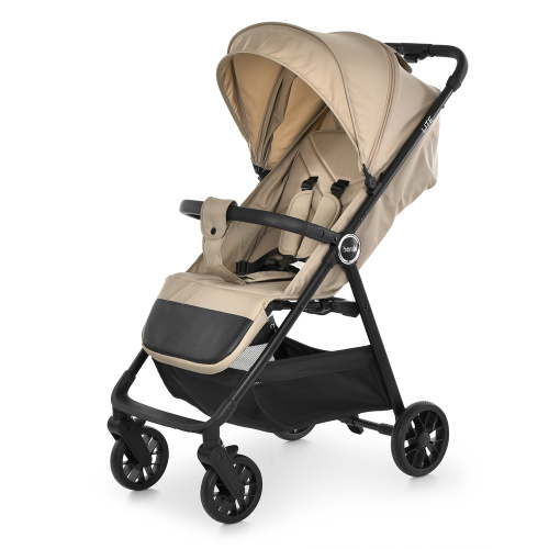 Коляска дитяча прогулянкова Bambi M 6317 Beige (розкладена: 45,5*80*102 см, складена: 36*46,5*69 см, колеса: передні 6"/задні 6,7"/PU, до 22 кг)