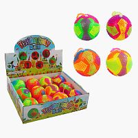 М`яч стрибун C 70424 ЦІНА ЗА 12 ШТУК В БЛОЦІ, підсвічування, пискавка, в коробці