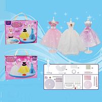 Набір дизайнера M 700-3 1 манекен, тканина, двосторонній скотч, прикраси, в коробці