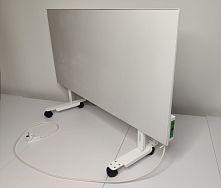 Картинка  Електрична інфрачервона керамічна панель (обігрівач) Dimol Maxi 05 (0.5 kW, 5-8 кв.м., біла , терморегулятор, 4*50*105 см.) магазин cd-market