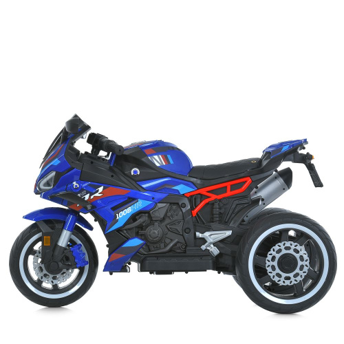 Електромотоцикл дитячий триколісн. Bambi Racer M 6143EL-4 (колеса передні Ø12.2", задні Ø12.6"/EVA, акк 12V/7Ah, мотор 2*12V/25W, до 7 км/г, до 30 кг) фото 5