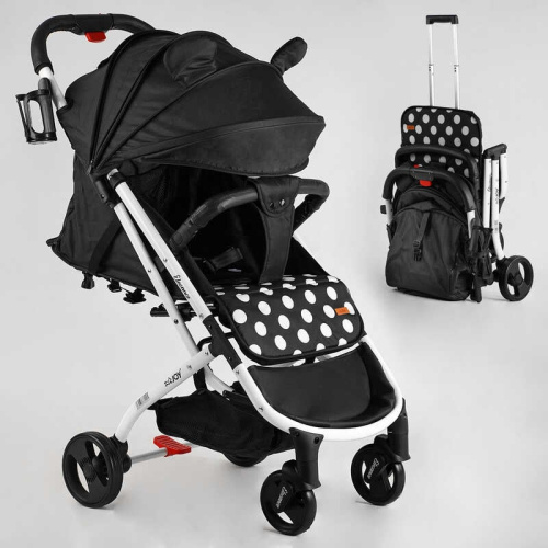 Коляска дитяча прогулянкова Joy Elegans A-43081 (рама алюмінієва, футкавер, підсклянник, телескопічна ручка)