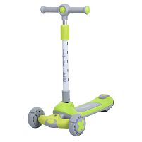 Самокат триколісний iTrike JR3-165-GR (колеса: передні Ø4.7"/PU/заднє Ø3,22"/PU, рама: пластик, підсвітка, до 25 кг)