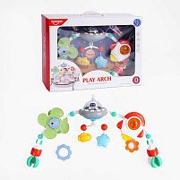 Брязкальце-дуга HE 0318 музика, підсвічування, брязкальце, прорізувачі, в коробці