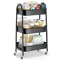 Етажерка на колесах 3яр 39*45*77см Stenson R93509-BL