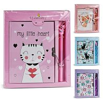 Блокнот на замку"Cute cat" 18*13см 50л з ручкою Stenson WW00615ST