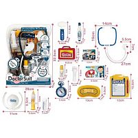 Набір лікаря 8806-2 підсвічування, звук серцебиття, медичне приладдя, муляжі ліків, в слюді